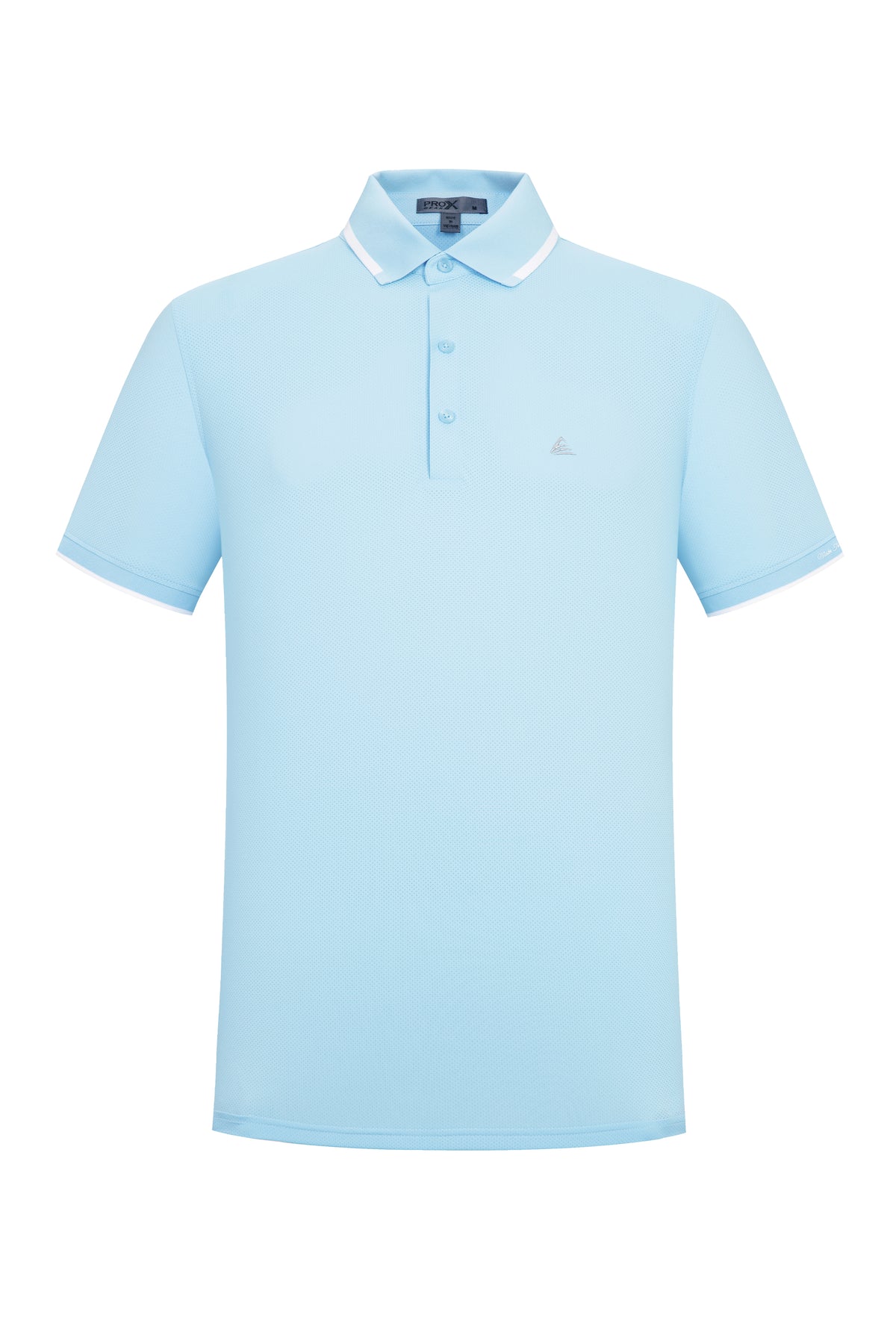 Men's Premium Golf Polo – Silky Tech Nylon, Cooling, UV-Resistant, Quick-Dry Athletic Shirt for Golf, Tennis, and Casual Wear - Light Teal