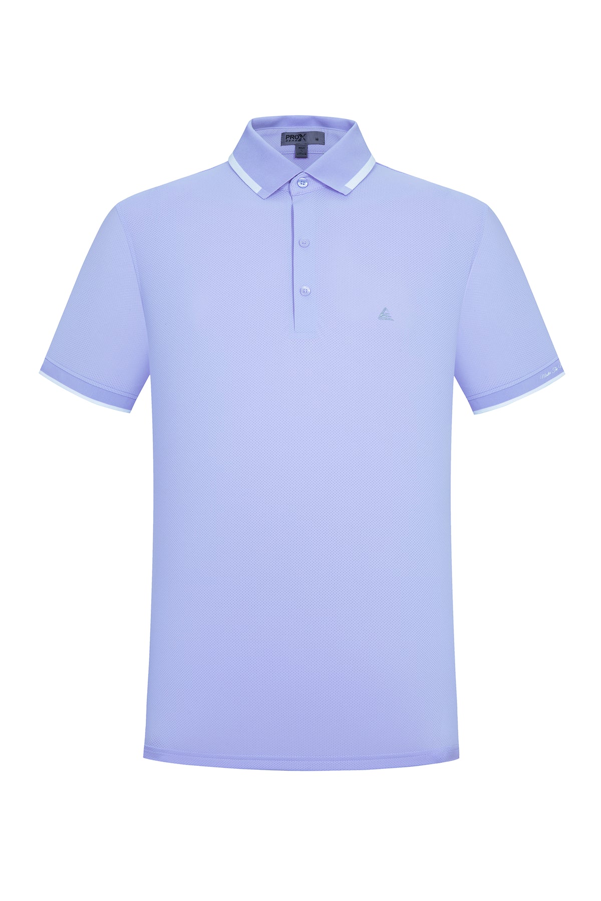 Men's Premium Golf Polo – Silky Tech Nylon, Cooling, UV-Resistant, Quick-Dry Athletic Shirt for Golf, Tennis, and Casual Wear -  Lavender