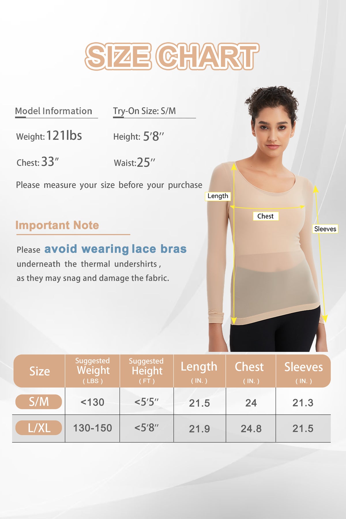 ProXgear Skin Color Luxury Women's Thermal Undershirt Super Stretchy & Lightweight Silky Tech Tops