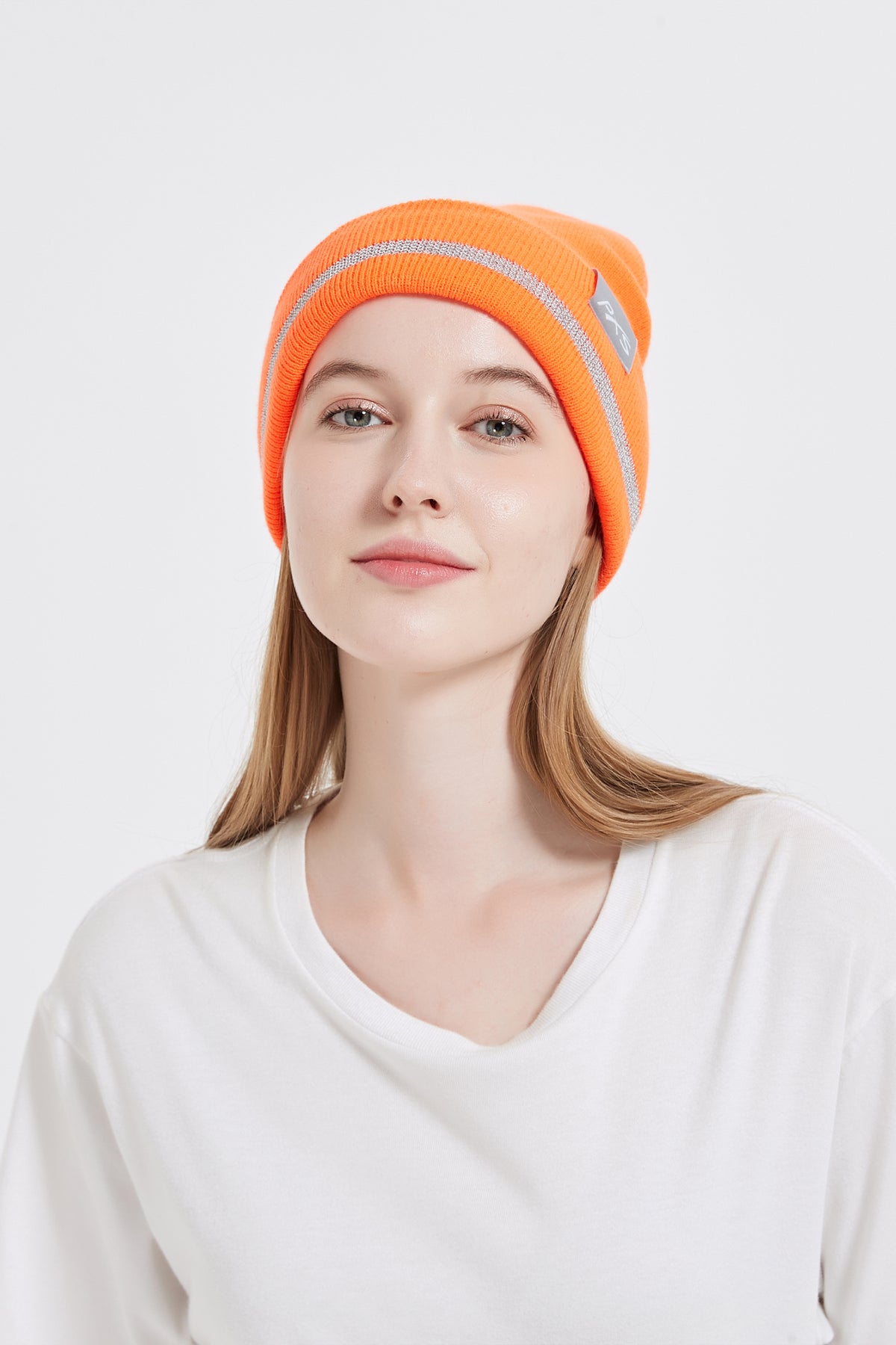 High Visibility Safety Beanie, 360-Degree Reflective Comfortable Knit Beanie Headcover Hat, Warming Cap for Work