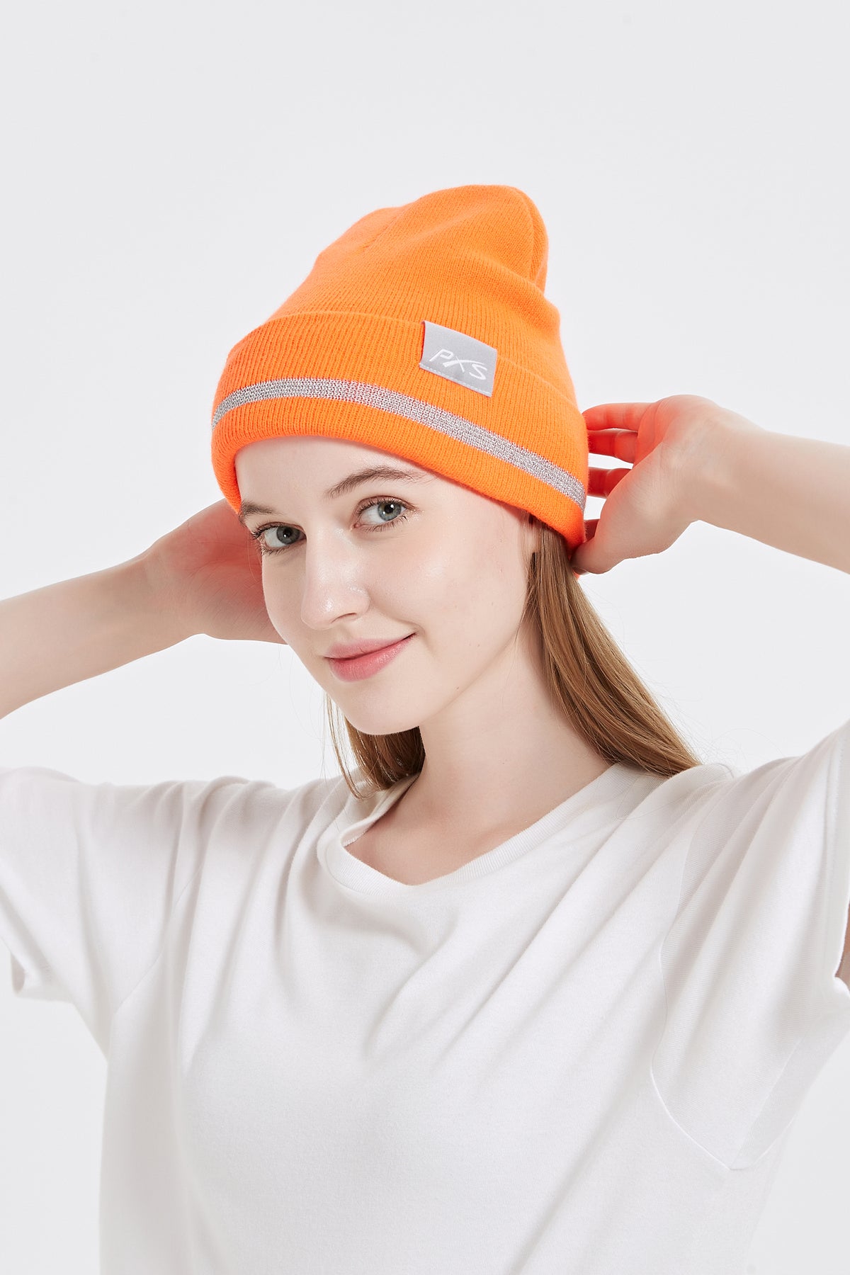 High Visibility Safety Beanie, 360-Degree Reflective Comfortable Knit Beanie Headcover Hat, Warming Cap for Work
