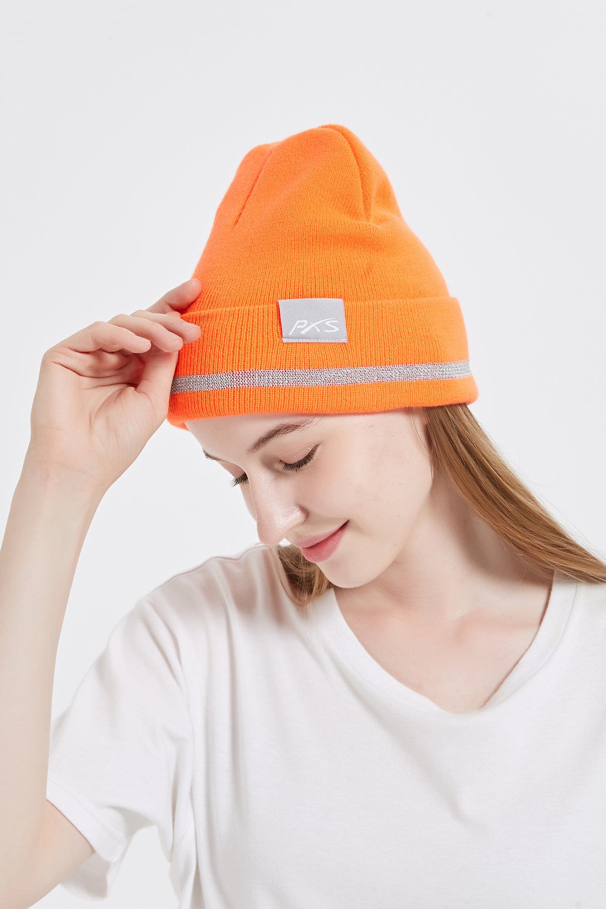 High Visibility Safety Beanie, 360-Degree Reflective Comfortable Knit Beanie Headcover Hat, Warming Cap for Work