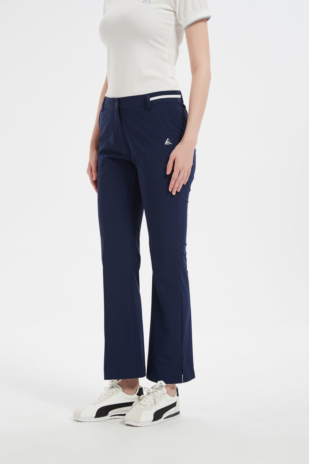 Women Golf Pants with Pockets Spring Summer 4-Way Stretch Lightweight Quick Dry Casual Pants Athletic UPF 50+ Navy