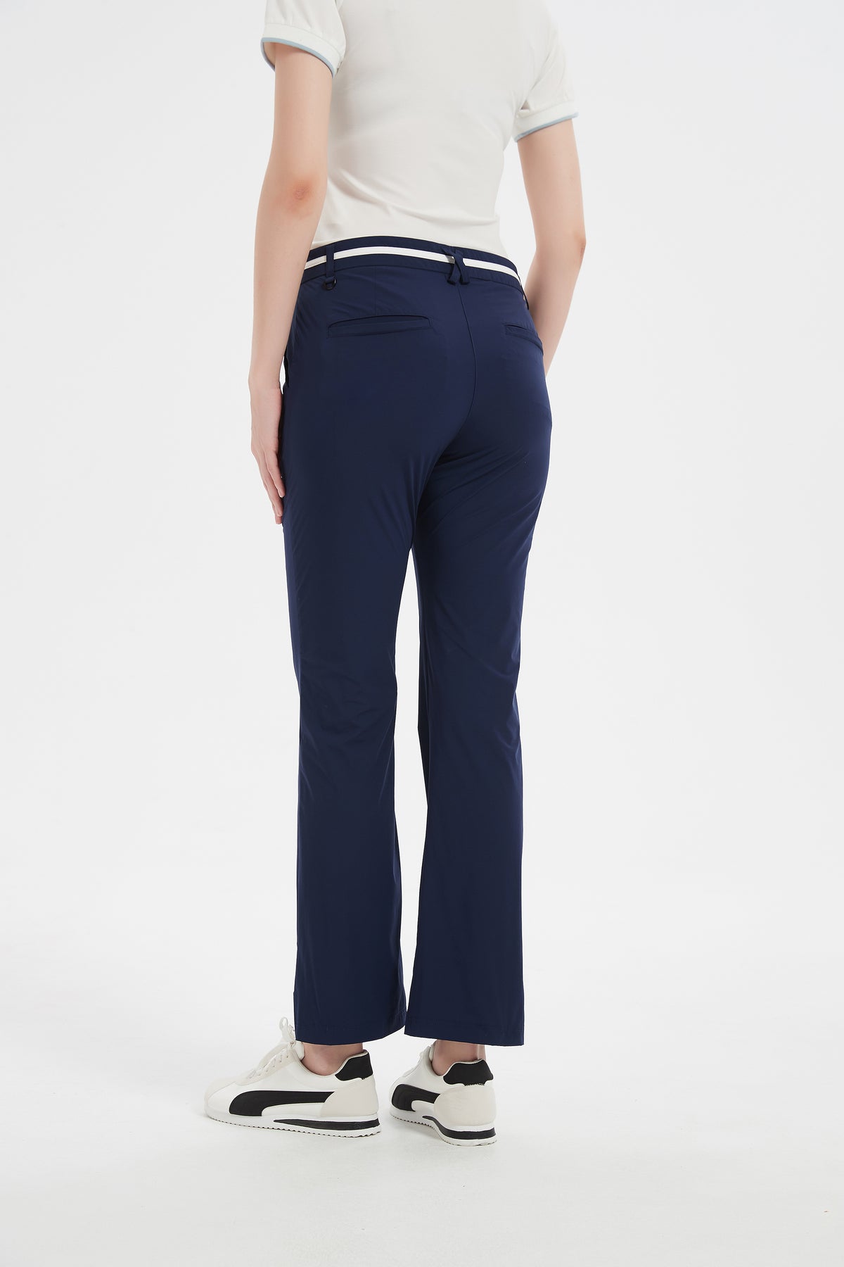 Women Golf Pants with Pockets Spring Summer 4-Way Stretch Lightweight Quick Dry Casual Pants Athletic UPF 50+ Navy