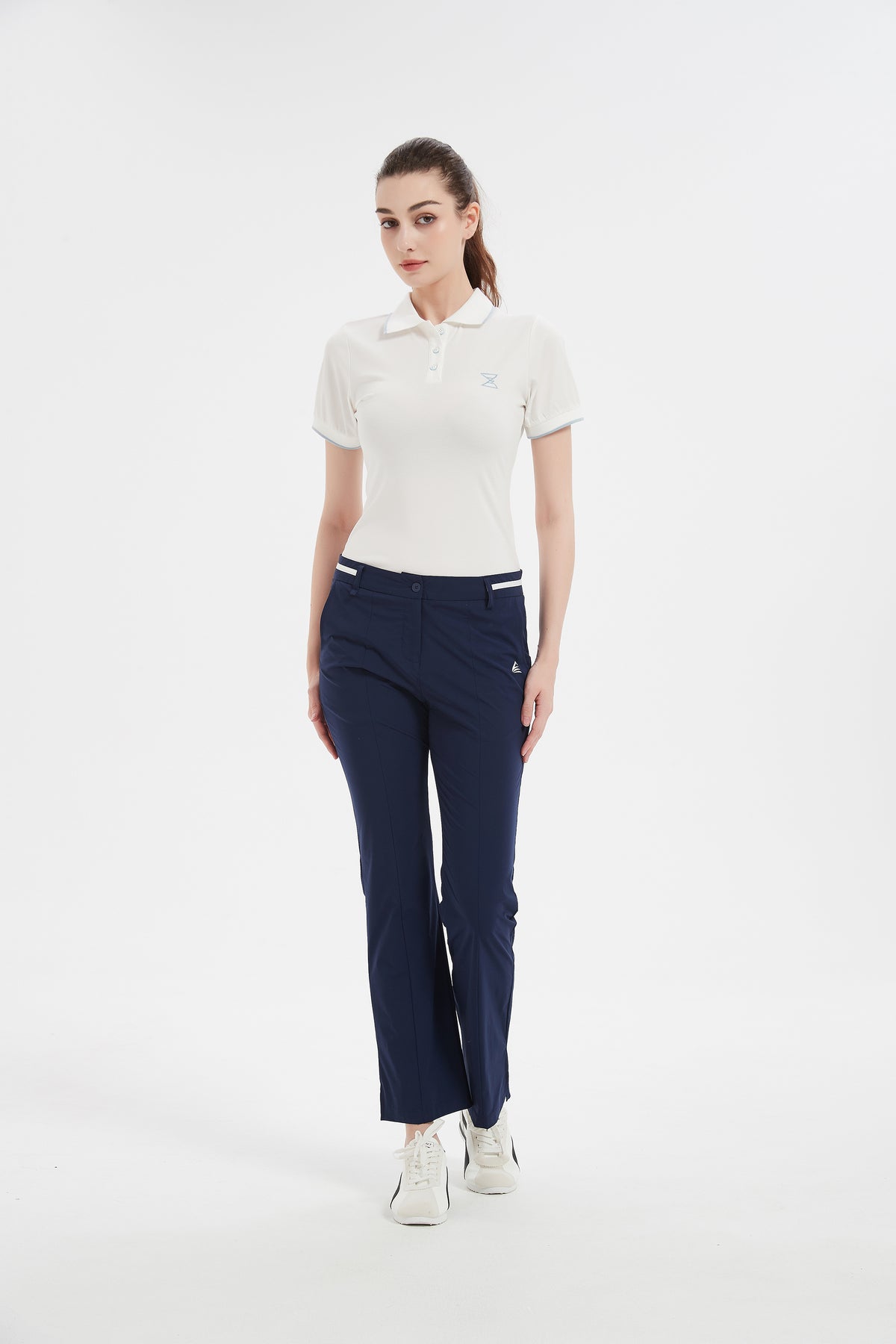 Women Golf Pants with Pockets Spring Summer 4-Way Stretch Lightweight Quick Dry Casual Pants Athletic UPF 50+ Navy