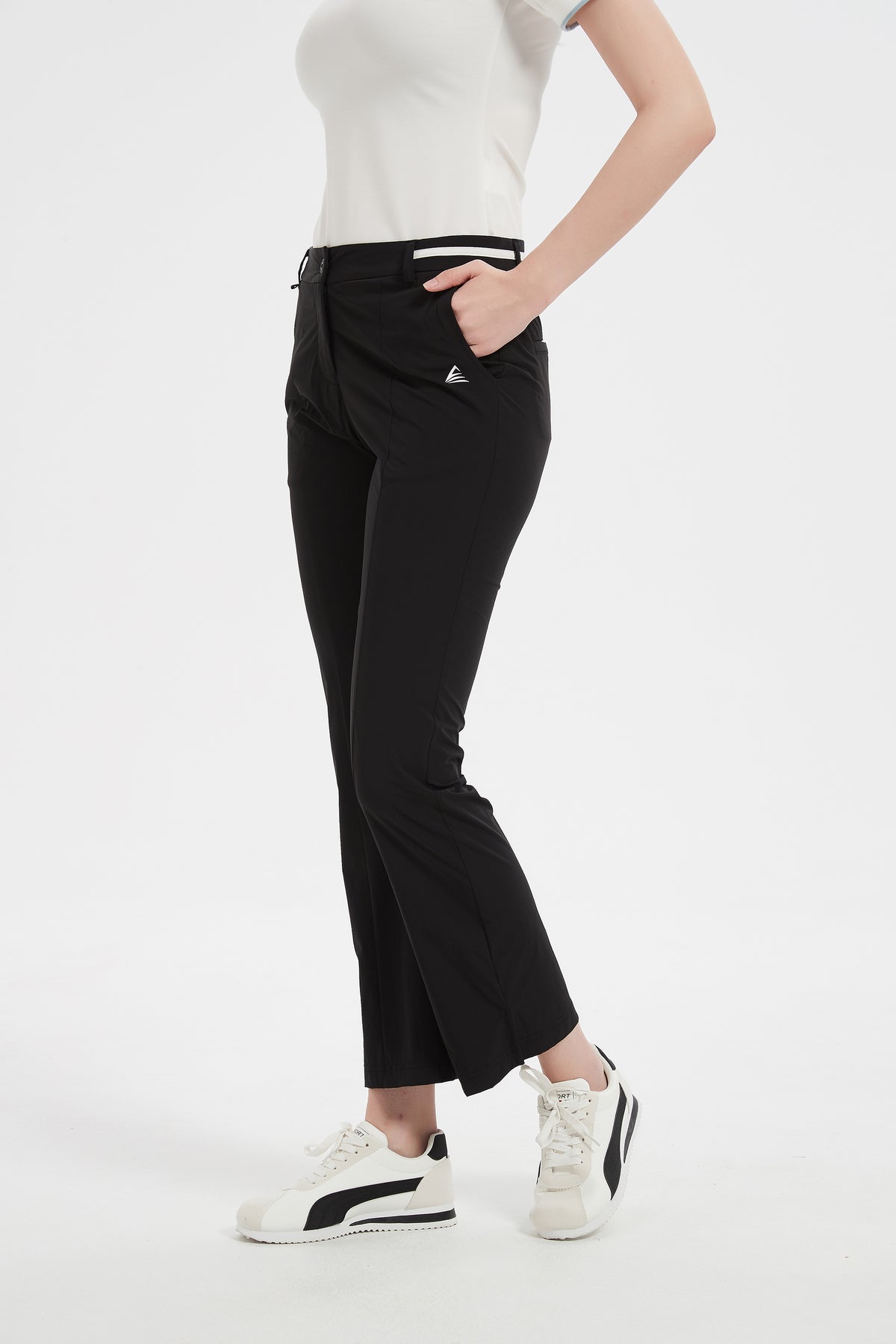 Women Golf Pants with Pockets Spring Summer 4-Way Stretch Lightweight Quick Dry Casual Pants Athletic UPF 50+