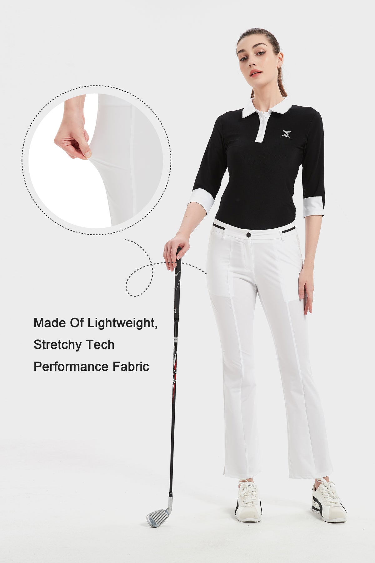 Womens Golf Pants with 4 Pockets 4-Way Stretch Lightweight All Season Pants for Women Work Casual