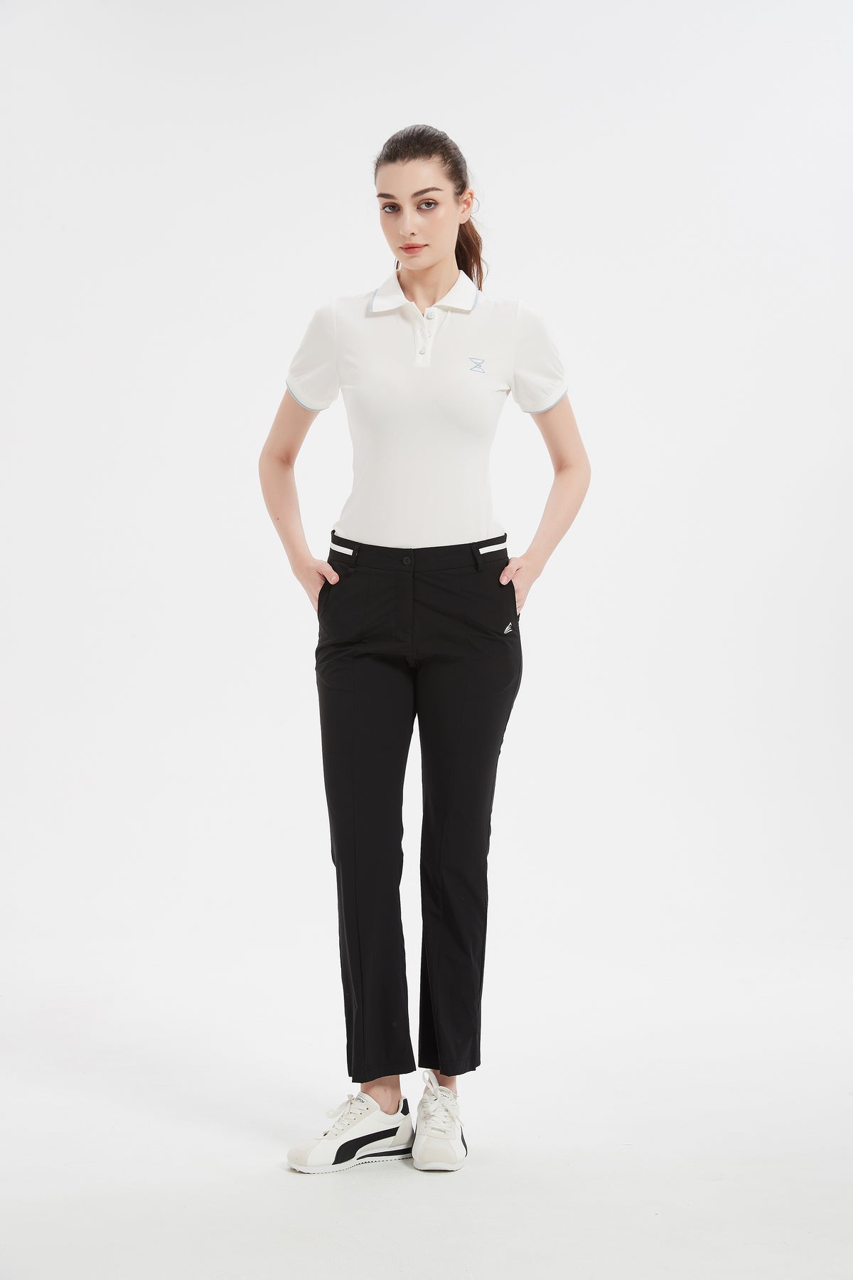 Women Golf Pants with Pockets Spring Summer 4-Way Stretch Lightweight Quick Dry Casual Pants Athletic UPF 50+